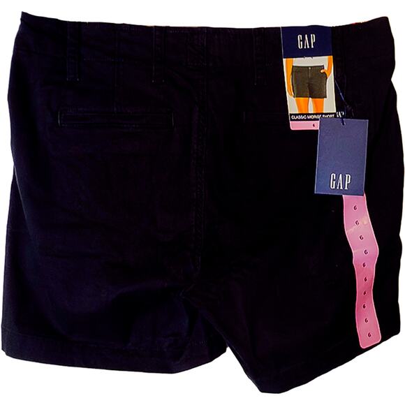 New GAP Classic Mid Rise Chino Shorts (GP004081) True Black Women's Size 6 NWT - Picture 5 of 5